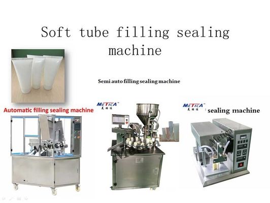 1500Bph Tube Filling And Sealing Machine 70ml Body Lotion Tube Sealer