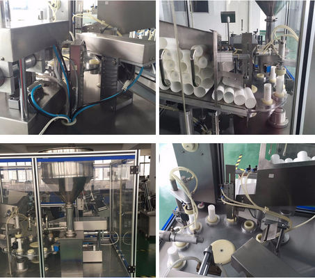 1500Bph Tube Filling And Sealing Machine 70ml Body Lotion Tube Sealer