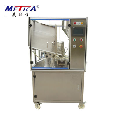 0.6MPa 공기 공급을 가진 PLC 알루미늄 관 채우고는 그리고 바다표범 어업 기계