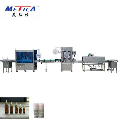 METICA CBD 기름 병에 넣고 레테르를 붙이는 기계 0.6-0.8Mpa 유리병 충전물 기계